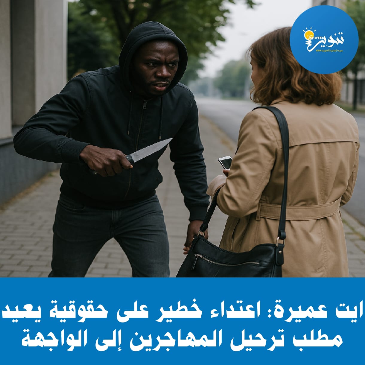 ايت عميرة: إعتداء خطير على حقوقية يعيد مطلب ترحيل المهاجرين إلى الواجهة.