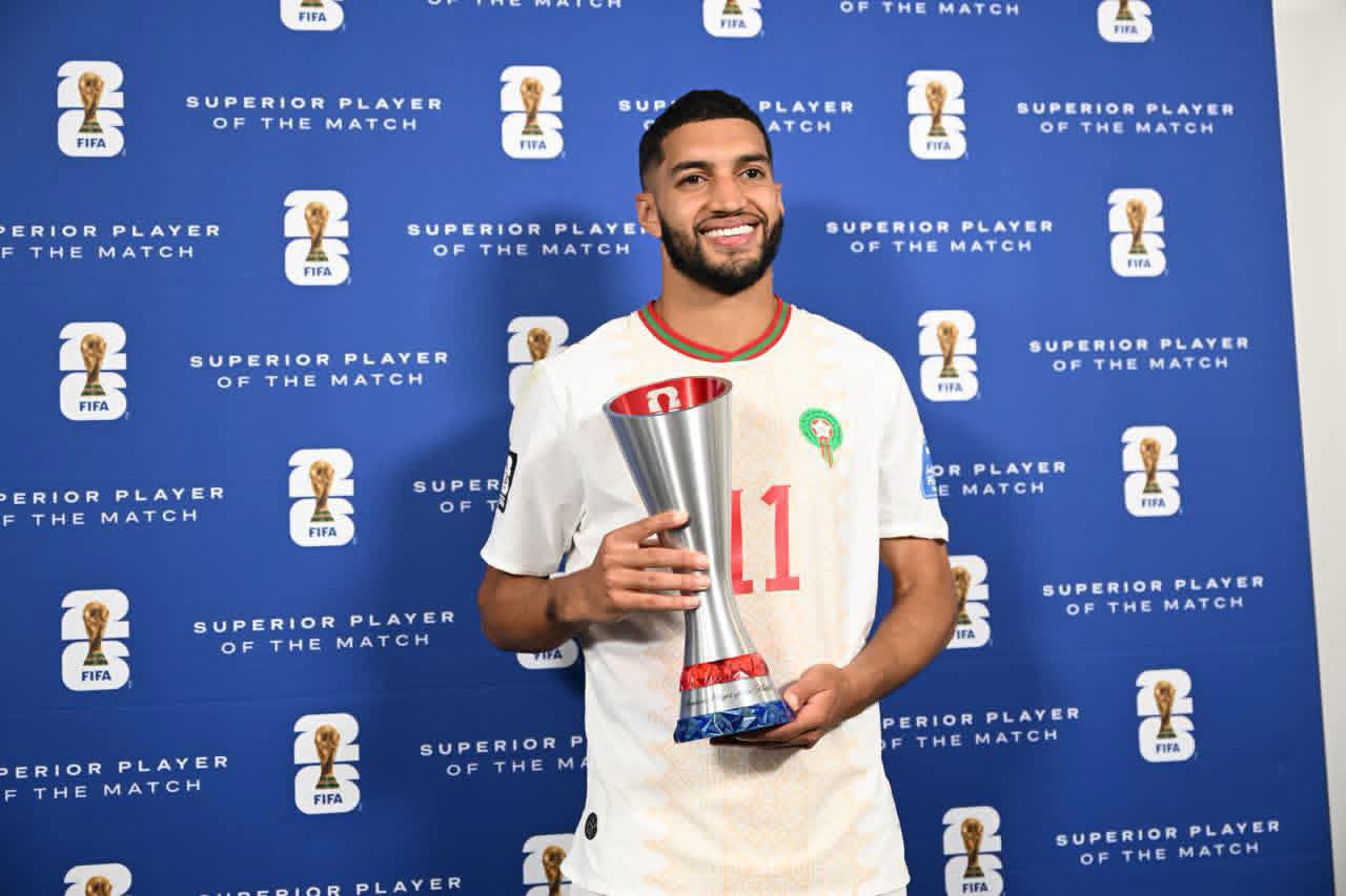 الصيباري يخطف الأضواء في مونديال 2026.. نجم المغرب يتوج رجلاً لموقعة اسكتلندا