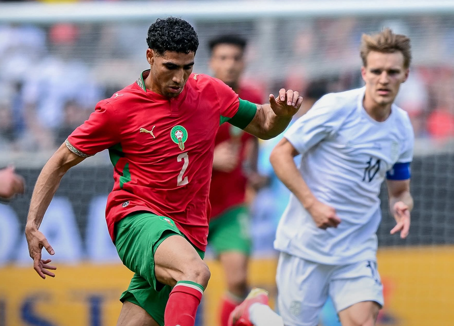 المنتخب المغربي يكتفي بالتعادل الإيجابي أمام منتخب النرويج في اخر اختبار قبل المونديال.