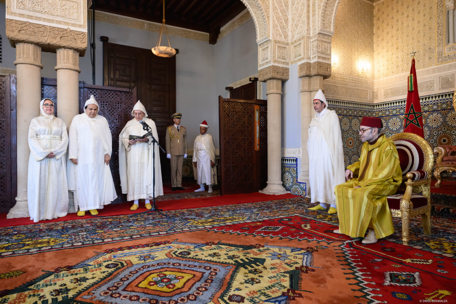 جلالة الملك يستقبل أعضاء بالمجلس الأعلى للسلطة القضائية ويجدد تعيين محمد عبد النباوي رئيساً أول لمحكمة النقض