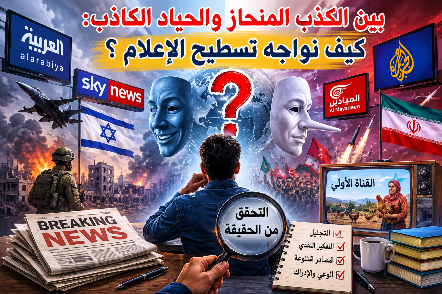 بين الكذب المنحاز والحياد الكاذب: كيف نواجه تسطيح الإعلام؟ بقلم:حميد قاسمي