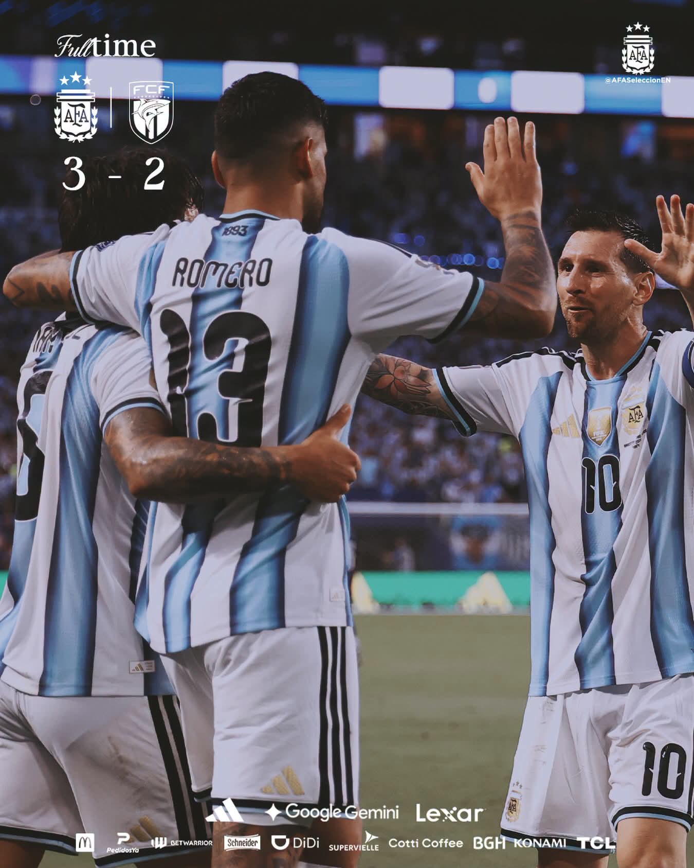 مباراة خيالية بين الرأس الأخضر والأرجنتين تنتهي بفوز التانغو (3-2)