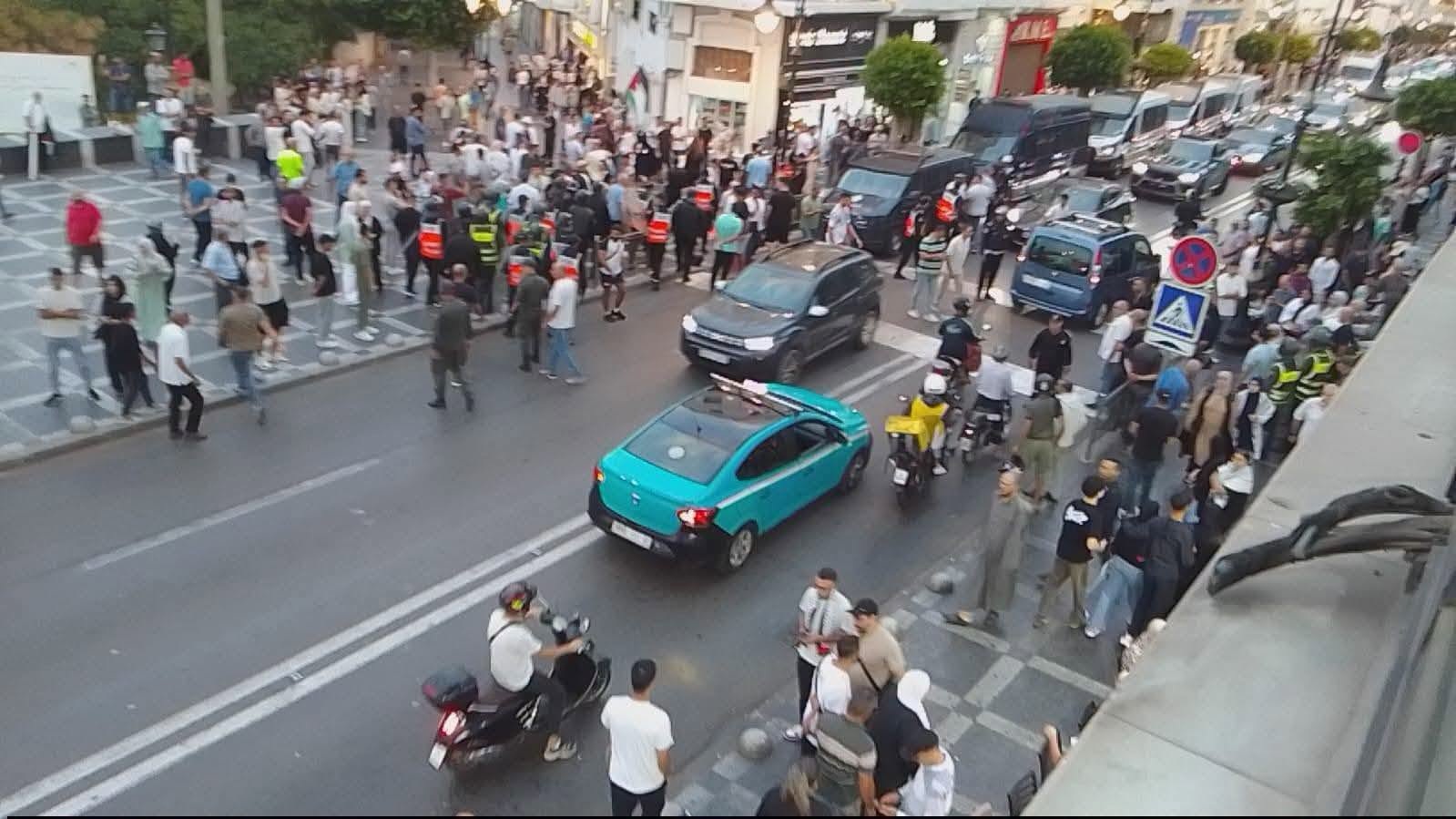 تحالف اليسار بطنجة يدين التدخل الأمني في وقفة تضامنية مع فلسطين ويطالب بالإفراج عن الموقوفين (فيديو )